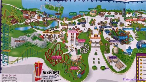 Six Flags Great Adventure Map